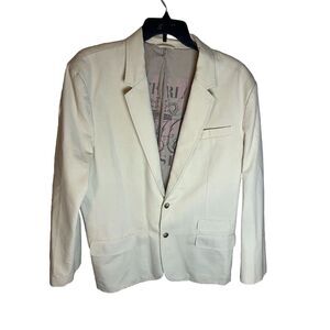 Juicy Couture Mr Two Tone 2‎ Button Blazer Jacket Size 46 Mens Pinstriped NWT